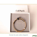 Bratara din Cupru cu Obsidian Natural – Protectie, Echilibru si Incredere
