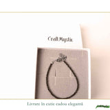 Bratara eleganta cu Obsidian Natural Fatetat 2 mm – Protectie si Echilibru Interior
