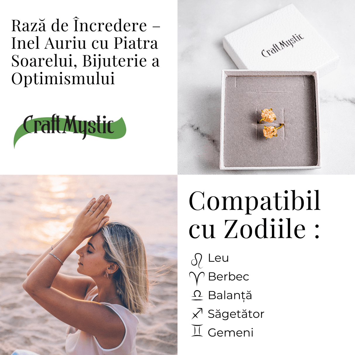 Raza de incredere - Inel Auriu cu Piatra Soarelui, Bijuterie a Optimismului
