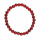 Bratara elastica cu margele 6mm din pietre naturale Carneol pentru barbati si femei -