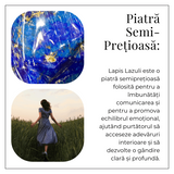 Bratara Elastica Lapis Lazuli 5 mm - Claritate si Creativitate