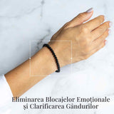 Bratara Elastica cu Margele 4mm din Turmalina Neagra - Protectie Energetica si impamantare