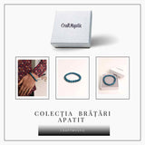 Bratara elastica 8mm din Apatit Albastru - Creativitate si claritate mentala