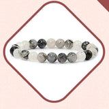 Bratara de Manifestare - Bratara Manuala din Rutil Negru Natural 8mm
