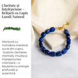 Claritate si Intelepciune - Bratara cu Lapis Lazuli Natural
