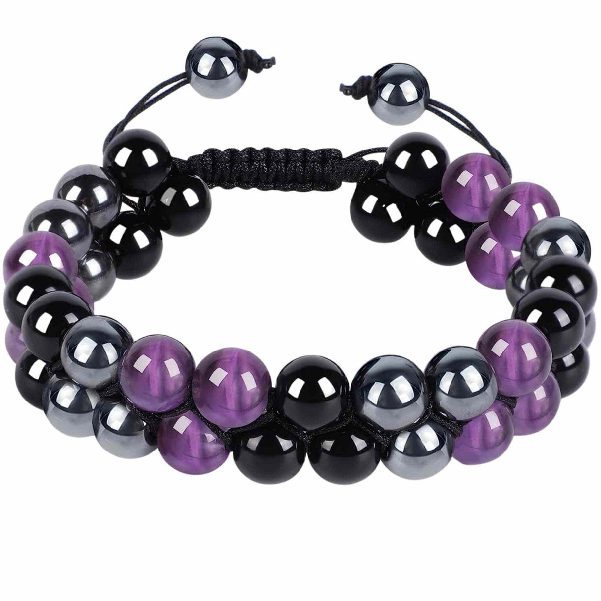 Pachet Mistic de Protectie - Jurnal Vintage "Book of Shadow" cu 7 Pietre Chakre, Colier Obsidian in Forma de Cruce & Bratara Tripla Protectie (Ametist, Hematit, Obsidian)
