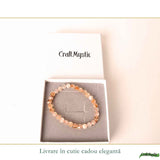 Bratara cu Citrin Fatetat Natural Rotund 6mm – Prosperitate si Energie Pozitiva
