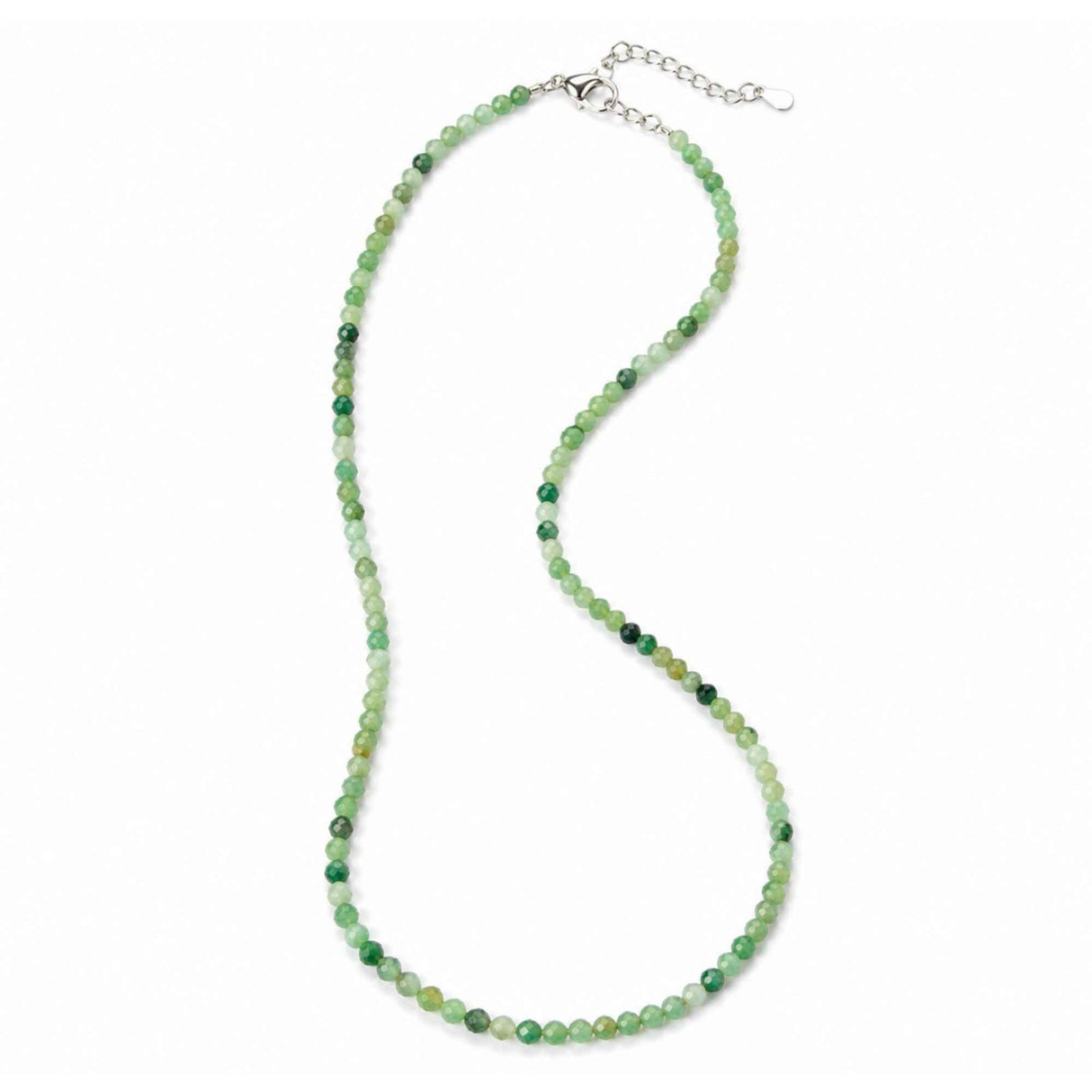 Colier Fin la Baza Gatului Tip Choker cu Smarald Fatetat 3 mm – Prosperitate si Eleganta Naturala