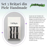 Set 3 Bratari Inedite cu Arborele Vietii si piele sintetica - Stil si Protectie pentru Orice Ocazie