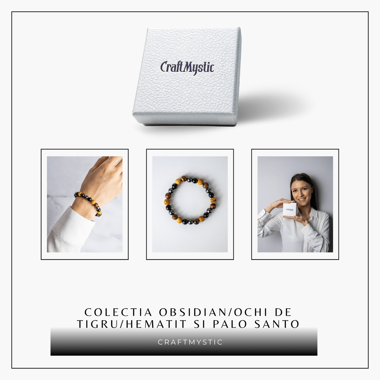 Alchimia Protectiei - Bratara cu Cristale Radacina si Palo Santo Purificator