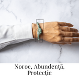 Bratara din Jadit Rusesc Natural cu Pixiu - Protectie si Abundenta