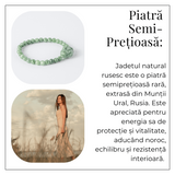 Bratara din Jadit Rusesc Natural cu Pixiu - Protectie si Abundenta