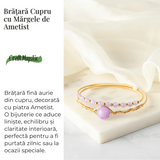 Echilibru si Liniste - Bratara din Ametist Natural