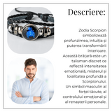 Bratara Zodia Berbec ajustabila din Piele Sintetica cu Cabochon Rotund - Simbol Astrologic Personalizat pentru Energie si Identitate Astrala
