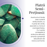 Breloc cu piatra semipretioase de Aventurin Verde in forma neregulata 3cm