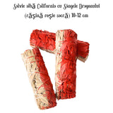 Salvie Alba cu Sangele Dragonului - Buchet Ritualic pentru Purificare si Protectie
