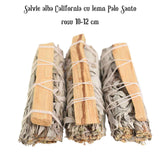 Buchet Salvie Alba California cu lemn Palo Santo - Purificare si Energie Pozitiva