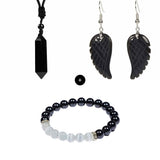 Pachet "Protectie si Dragoste" - Set Complet cu Obsidian Negru si Selenit