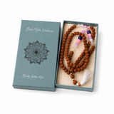Colier Mala din Rudraksha cu 108 mărgele din pietre naturale mixte