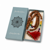 Colier Mala Rudraksha cu 108 mărgele din pietre naturale mixte