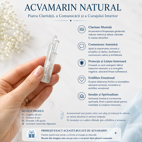 Detaliu al formei brute și neuniforme a specimenului de Acvamarin