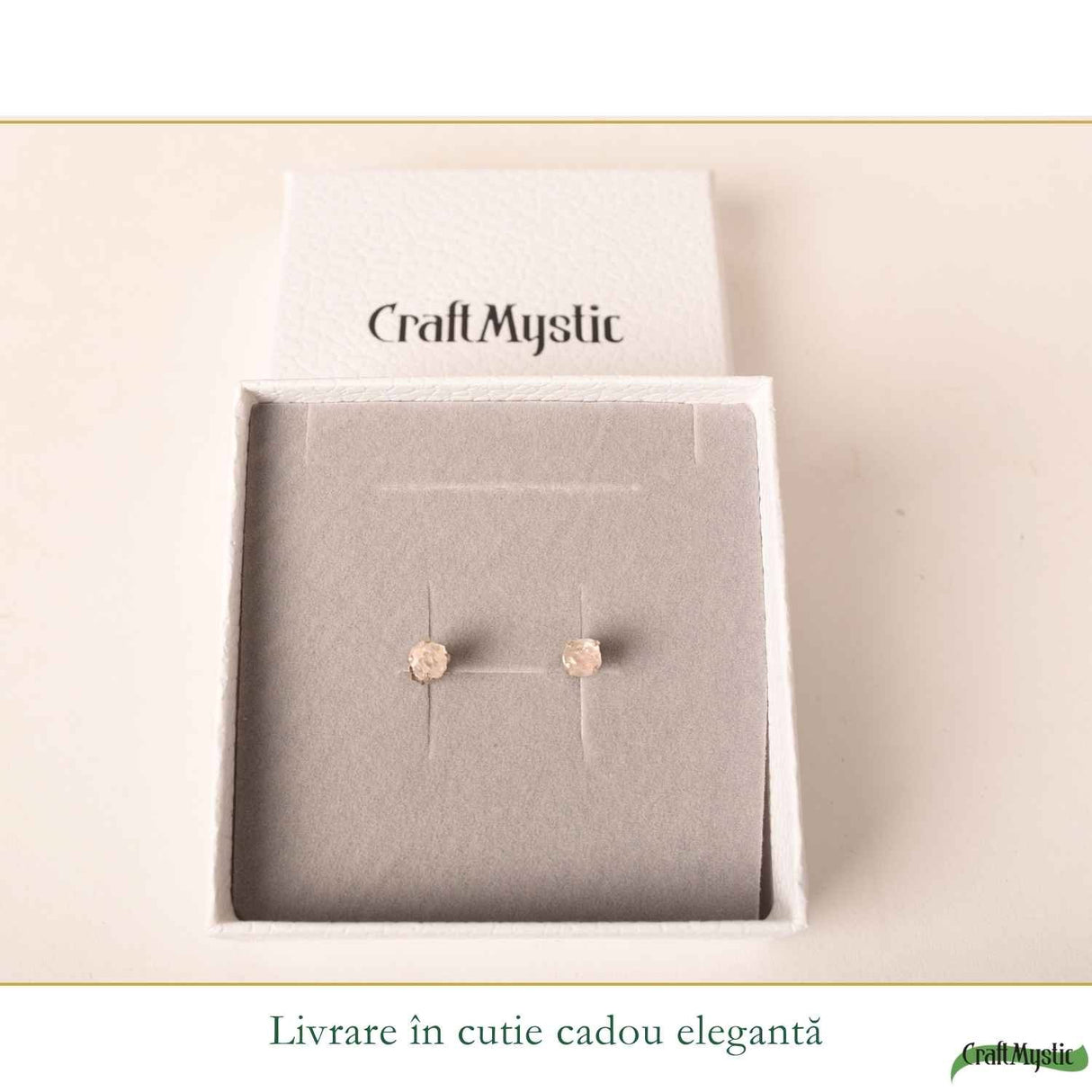 Cercei argint 925 cuart roz brut – iubire de sine si energie delicata