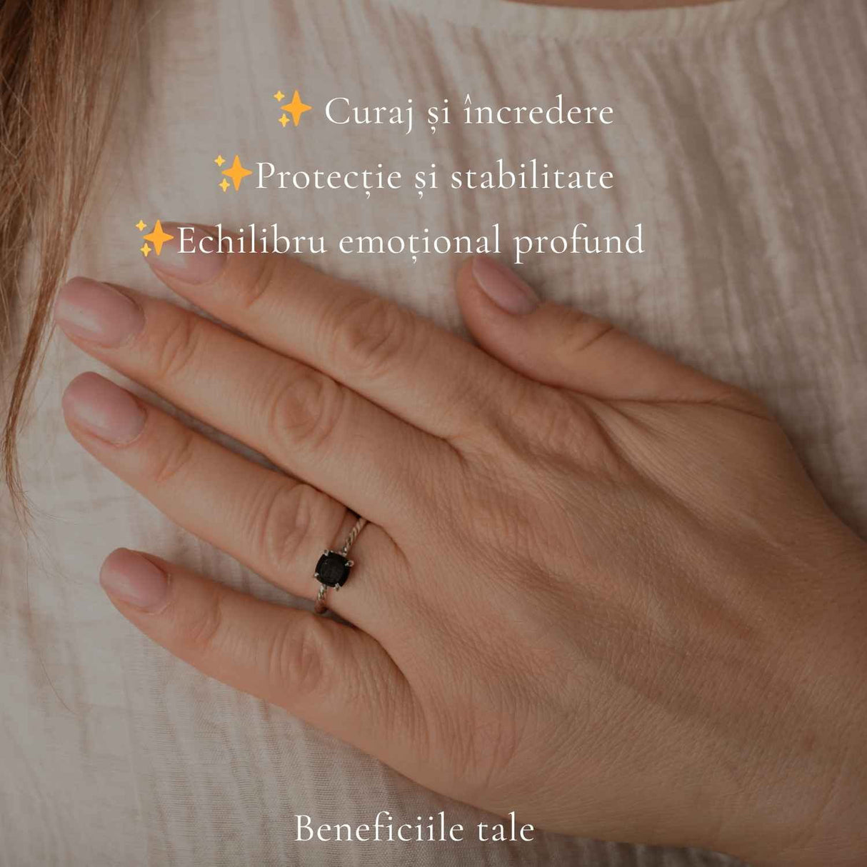 Inel Argint 925 cu Onix Patrat – Protectie si Stabilitate Interioara