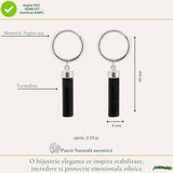 Cercei Argint 925 cu Turmalina Neagra Bruta – Protectie si Echilibru Interior