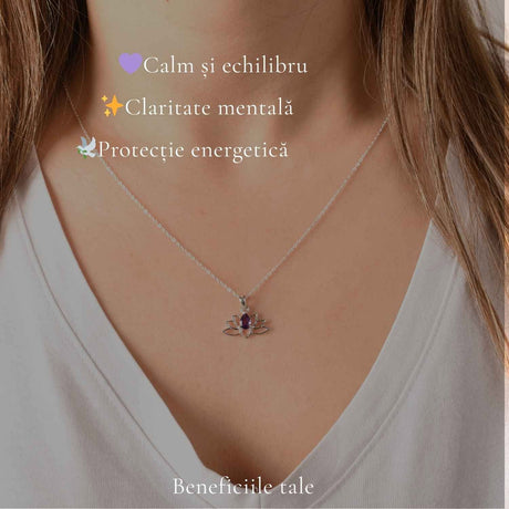 Colier cu Ametist, Argint 925 – CraftMystic