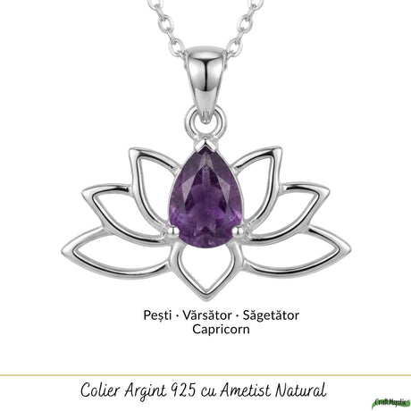 Colier cu Ametist, Argint 925 – CraftMystic