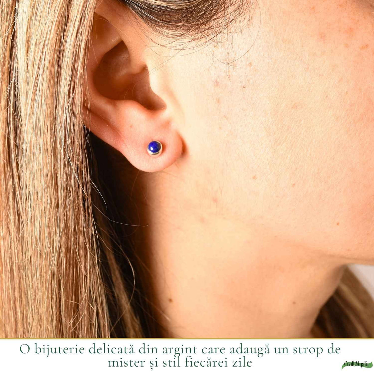 Cercei argint 925 rotunzi cu Lapis Lazuli – claritate si exprimare autentica