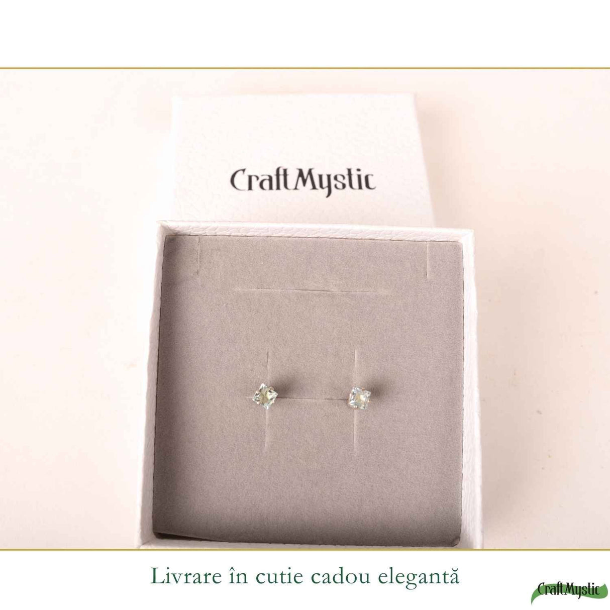Cercei argint 925 patrati cu topaz albastru – claritate si echilibru interior