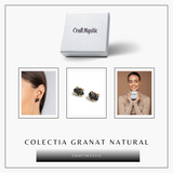 Cercei pentru Incredere si Pasiune - Cristal Granat Natural