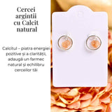 Cercei model sferic cu Calcit Brut - Energie Pozitiva si Echilibru
