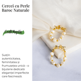 Imperfectiunea care fascineaza - Cercei cu perle baroc naturale