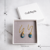 Claritate si Inspiratie - Cercei Lungi cu Apatit Brut