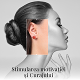 Cercei Eleganti cu Carneol Natural, inchidere pe surub, pentru energie si curaj