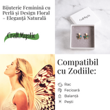 Cercei fluture cu perla naturala - Rafinament si renastere