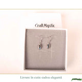 Cercei Labradorit fatetat in forma Delica si Argint 925 – Protectie si Intuitie Naturala