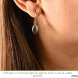 Cercei Labradorit forma Delica Argint 925 – Protectie si Intuitie