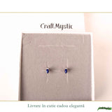 Cercei argint 925 lacrima cu Lapis Lazuli – claritate si incredere interioara