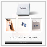 Cercei cu Kianit (Cianit) Albastru - Echilibru si Claritate Mentala