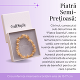 Bratara Elastica cu Chipsuri de Citrin