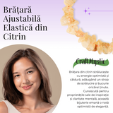 Bratara Elastica cu Chipsuri de Citrin
