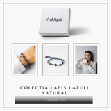 Protectie si Claritate - Bratara Impletita din Lapis Lazuli Natural, Lucrata Manual