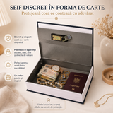 Seif Tip Carte cu Inchidere Cifru – Protectie Discreta pentru Obiecte de Valoare