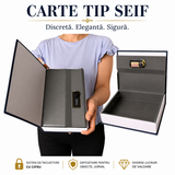 Seif Tip Carte cu Inchidere Cifru – Protectie Discreta pentru Obiecte de Valoare