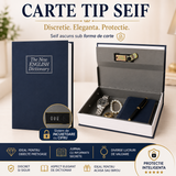 Seif Tip Carte cu Inchidere Cifru – Protectie Discreta pentru Obiecte de Valoare