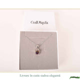 Colier Ametrin Dreptunghi din Argint 925 – Claritate Mentala si Echilibru Interior