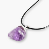 Colier cu Piatra Rulata de Ametist Natural - Calm si Protectie Spirituala